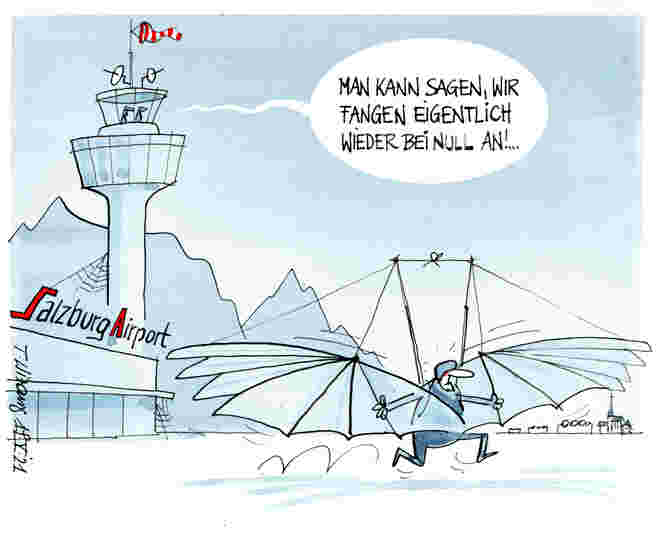 Erste Flugversuche