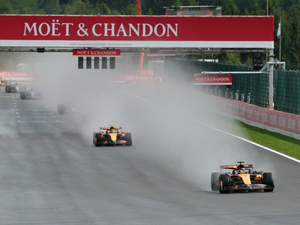 Formel 1 entgeht in Spa erneuter Farce: McLaren dominiert nach langer Verschiebung auf der Traditionsstrecke