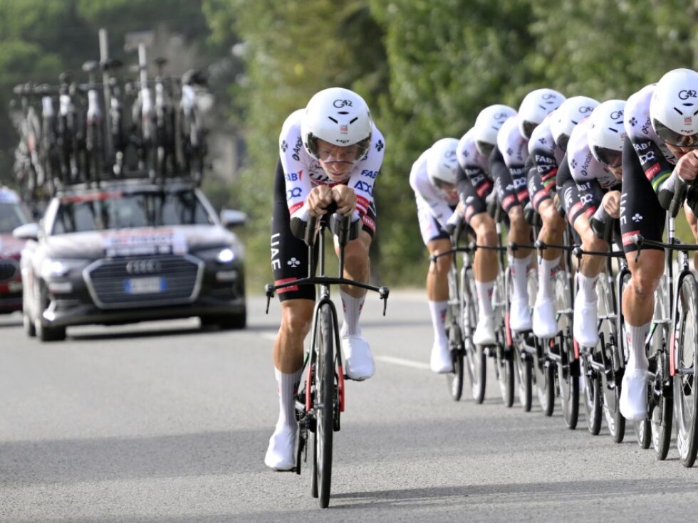 Gall-Team im Vuelta-Zeitfahren 7. - Großschartners UAE siegt