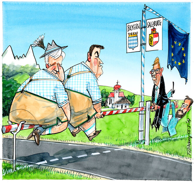 Grenzbalkendrücken ...