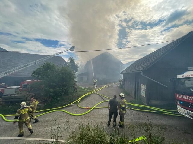 Bilder der Freiwilligen Feuerwehr Tamsweg vom Einsatzort.   