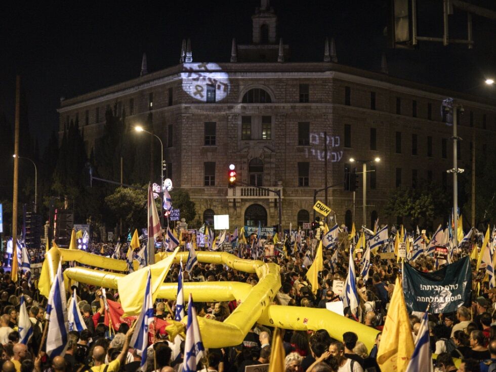 Großdemonstration in Israel für Gaza-Abkommen