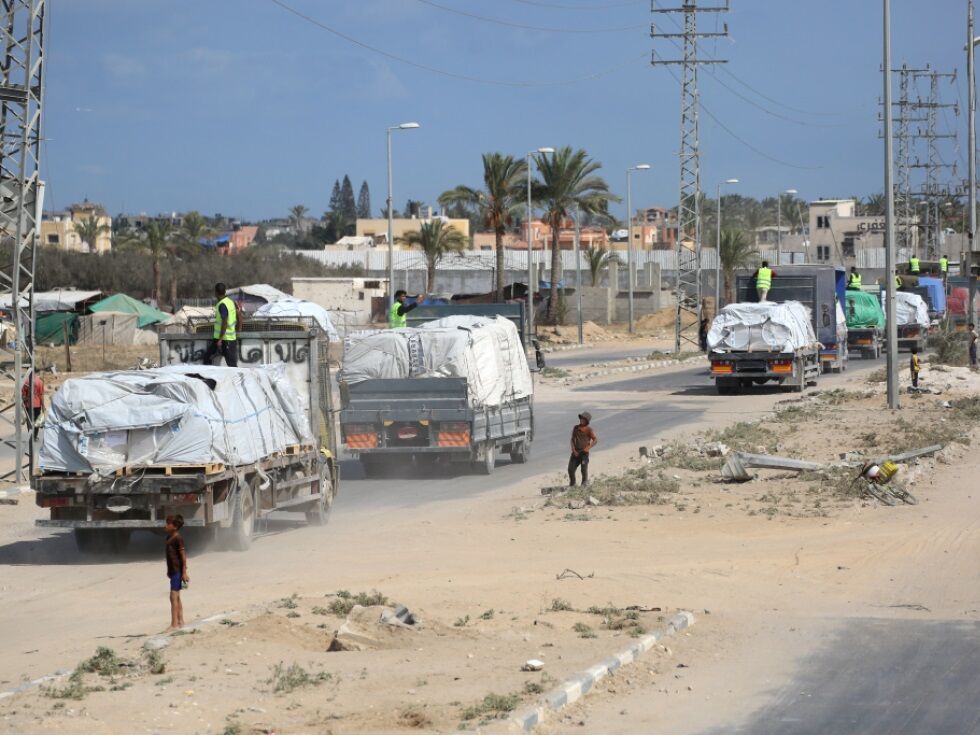 Hilfsgüter kommen wieder in den Gazastreifen