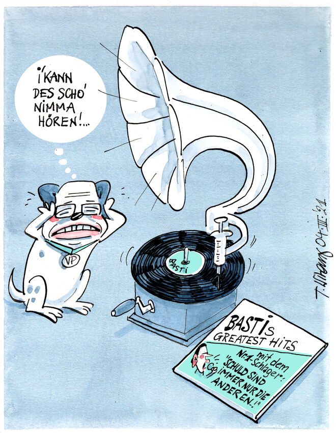 His master’s voice  . .  .