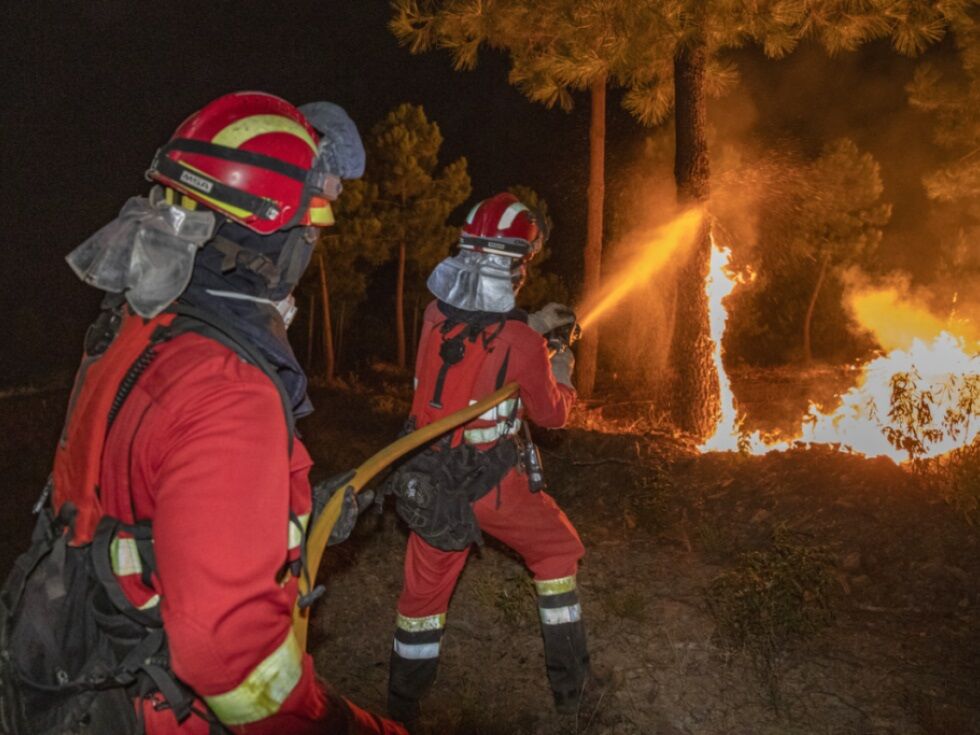 Hotelevakuierungen wegen eines Waldbrands in Südspanien