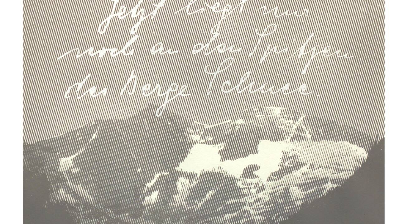 Zufällig habe er eine Postkarte mit der Nachricht „Jetzt liegt nur mehr an den Spitzen der Berge Schnee“ gefunden.  