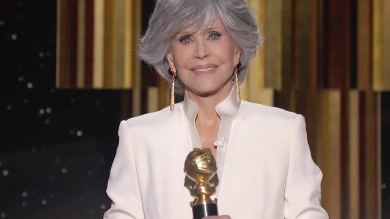 Jane Fonda regt sich auf. 