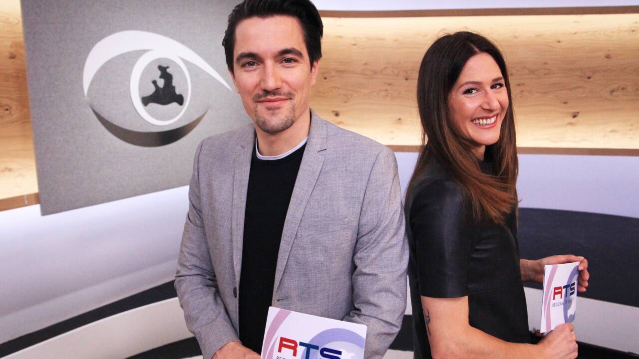 Marius Holzer und Claudia Borchert moderieren ab sofort im neuen Studio.  