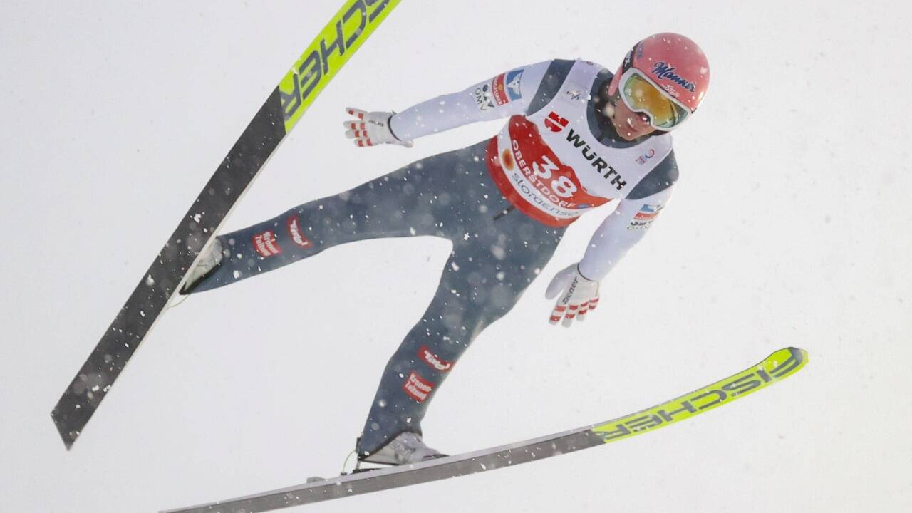 Daniel Huber sprang gut, war im Finale aber nicht vom Wind begünstigt. 