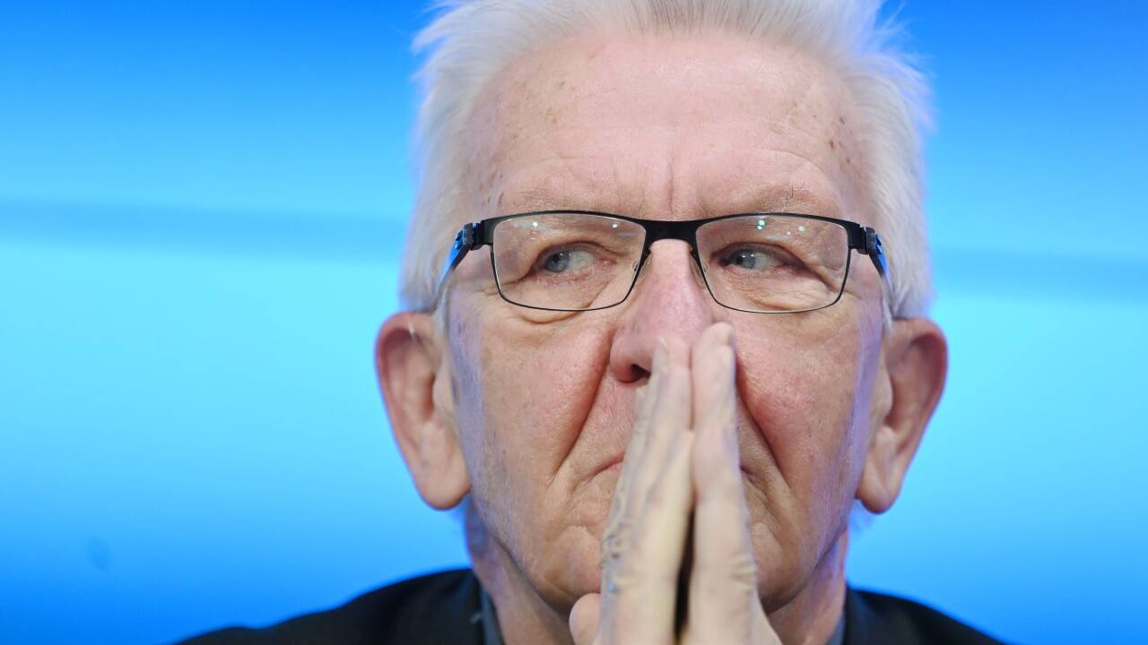 Winfried Kretschmann, Ministerpräsident von Baden-Württemberg. Winfried Kretschmann, Ministerpräsident von Baden-Württemberg.