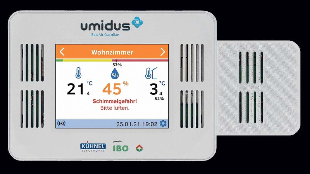 Qualitativ hochwertige Messgeräte warnen vor einem möglichen Schimmelbefall.  