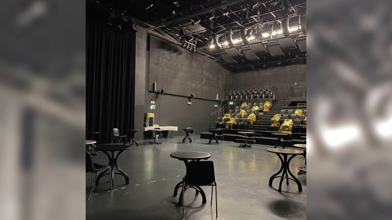 Der leere Saal in der Salzburger ARGEkultur während des ersten Lockdowns im Mai 2020. 