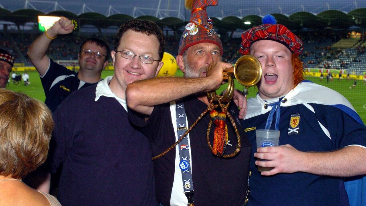 Schottische Fans. 