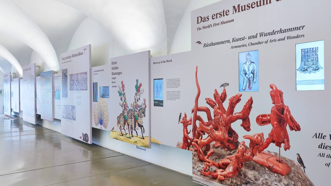 Das neue Foyer in Schloss Ambras gibt Übersicht, Einblick und Anregungen. 