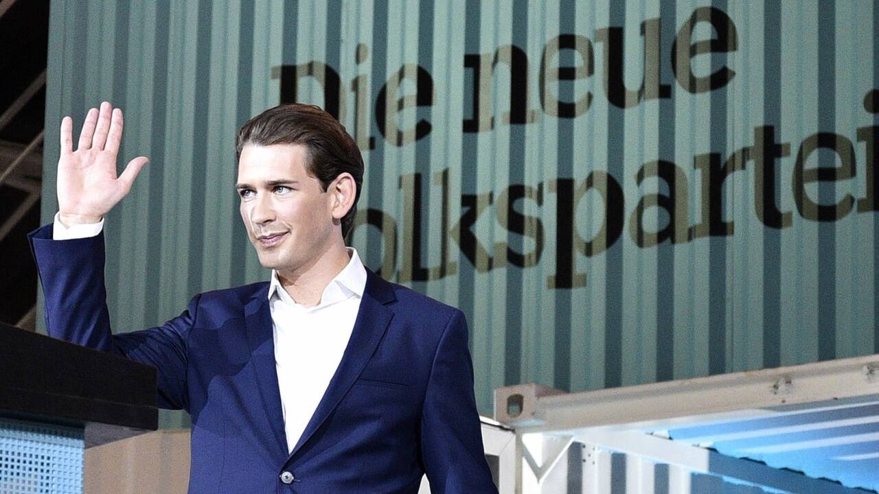 Die Übernahme: Sebastian Kurz bei seiner Wahl zum Bundesparteiobmann der ÖVP im Rahmen des Bundesparteitages am Samstag, 1. Juli 2017, in Linz. 