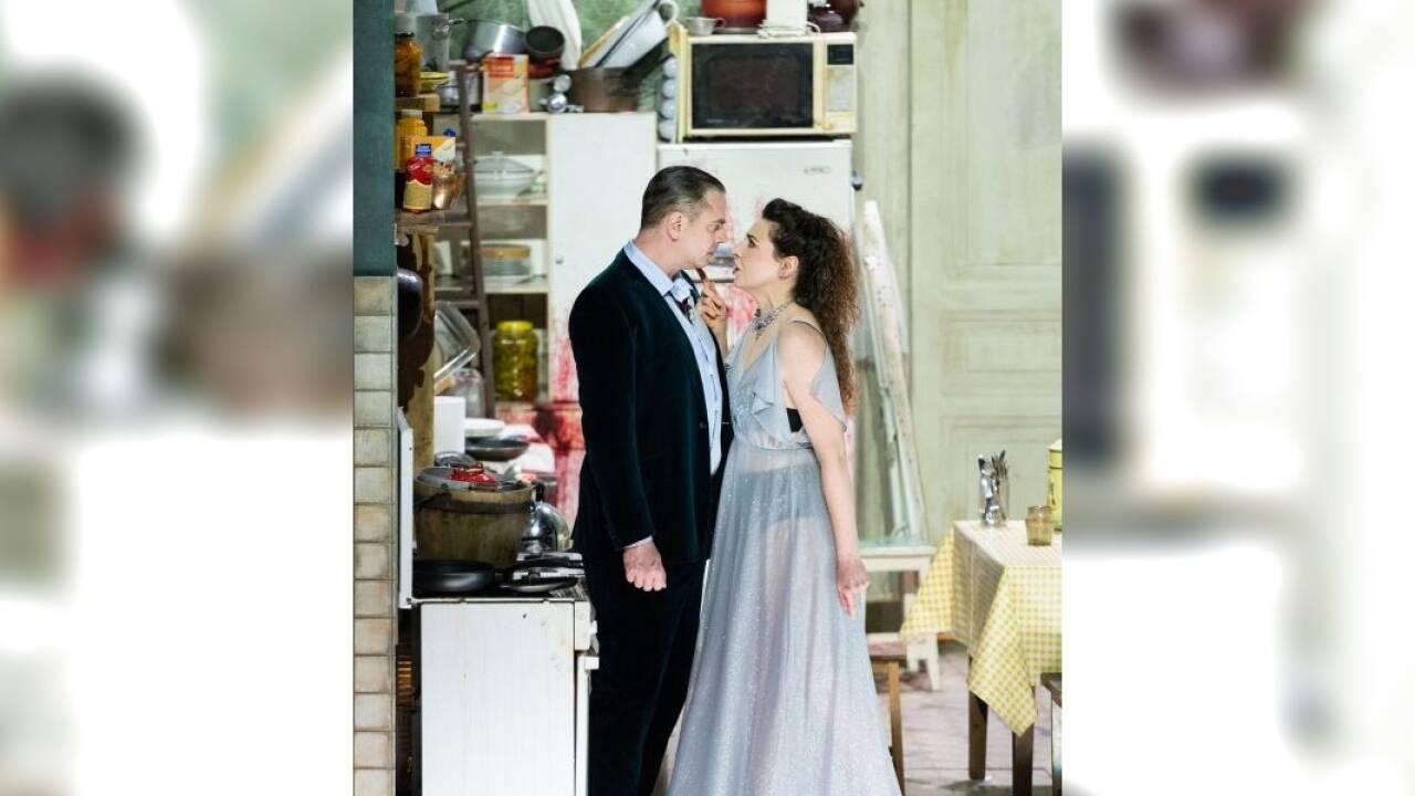 Szene aus „Herzog Blaubarts Burg“. 