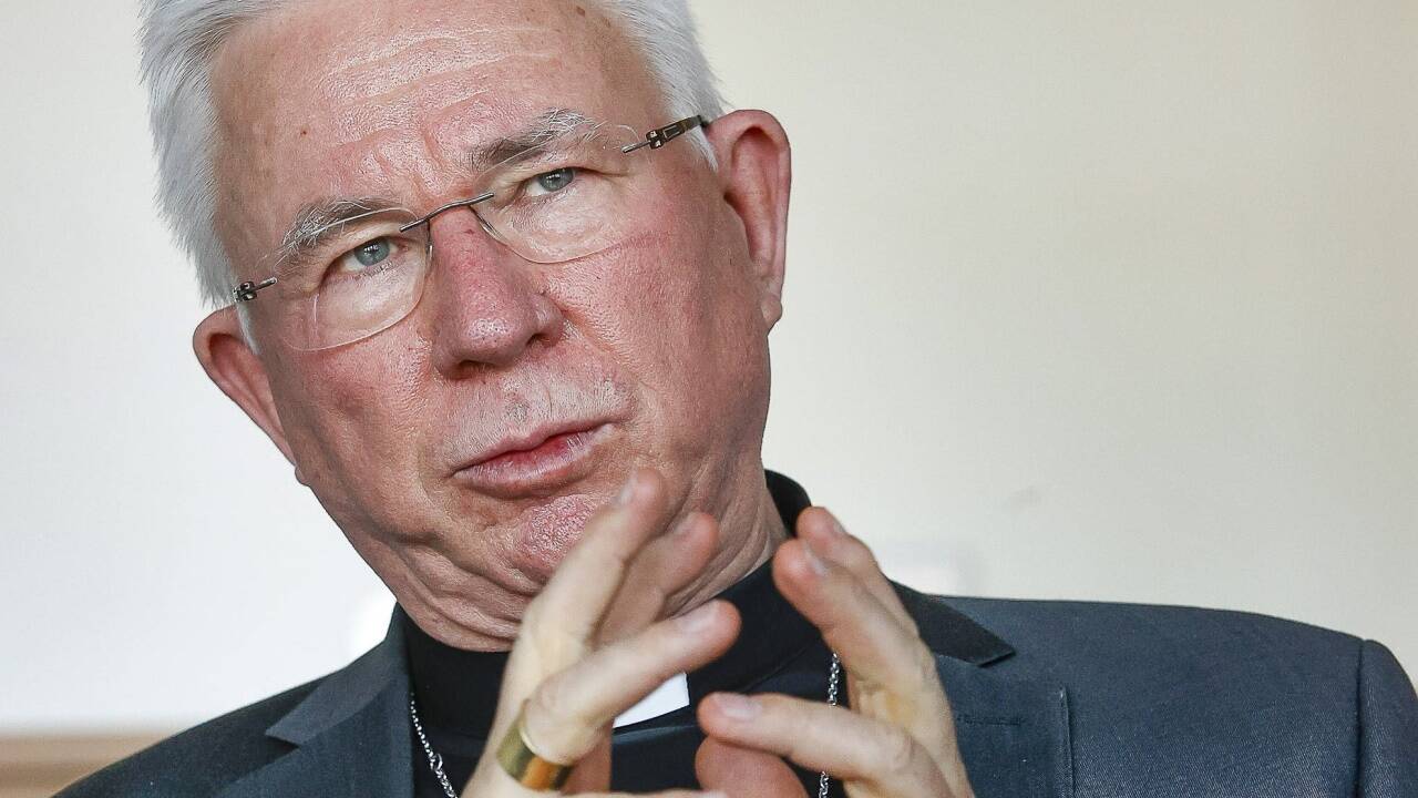 Der Salzburger Erzbischof Franz Lackner während eines Interviews mit den „Salzburger Nachrichten“ am 30. März 2021. Der Salzburger Erzbischof Franz Lackner während eines Interviews mit den „Salzburger Nachrichten“ am 30. März 2021.