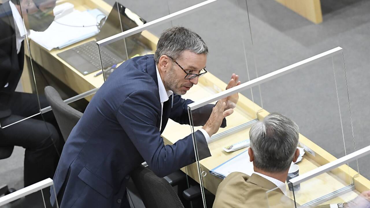 Kickl und Hofer im Parlament 