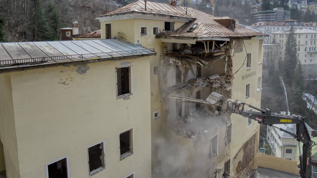 Das Hotel Mirabell in Bad Gastein wird bis auf die denkmalgeschützten Teile abgetragen.  
