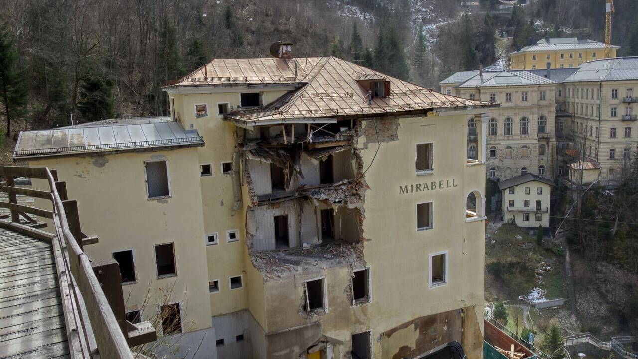Das Hotel Mirabell in Bad Gastein wird bis auf die denkmalgeschützten Teile abgetragen.  
