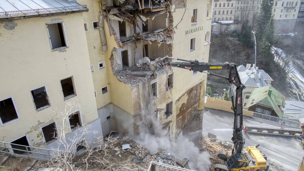 Das Hotel Mirabell in Bad Gastein wird bis auf die denkmalgeschützten Teile abgetragen.  