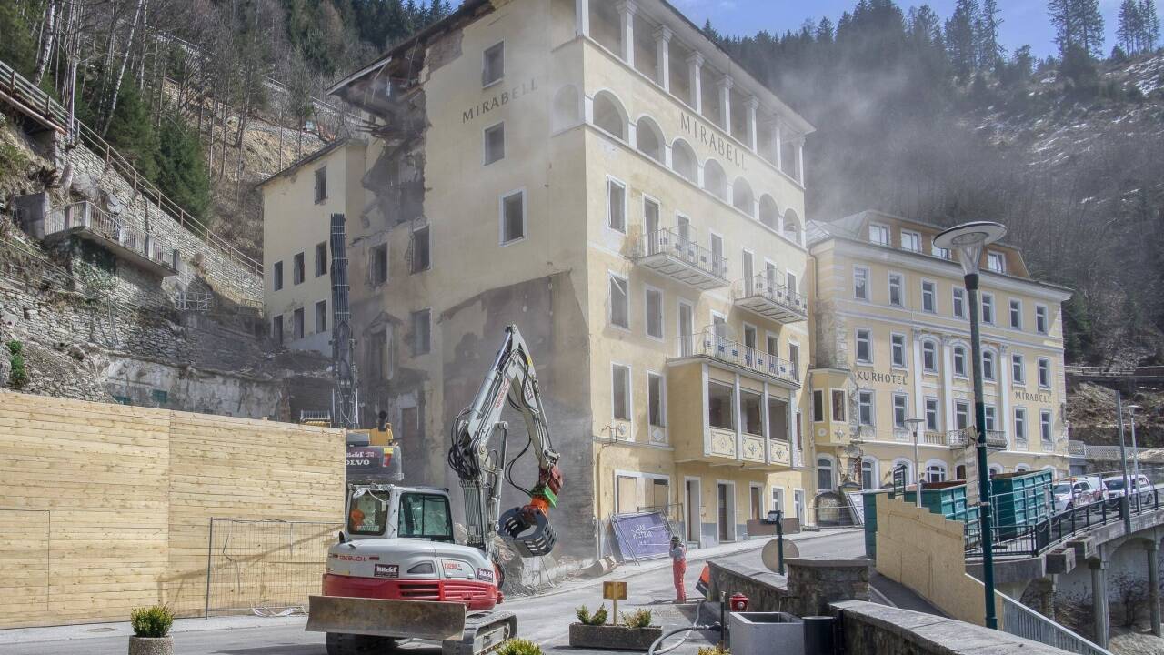 Das Hotel Mirabell in Bad Gastein wird bis auf die denkmalgeschützten Teile abgetragen.  