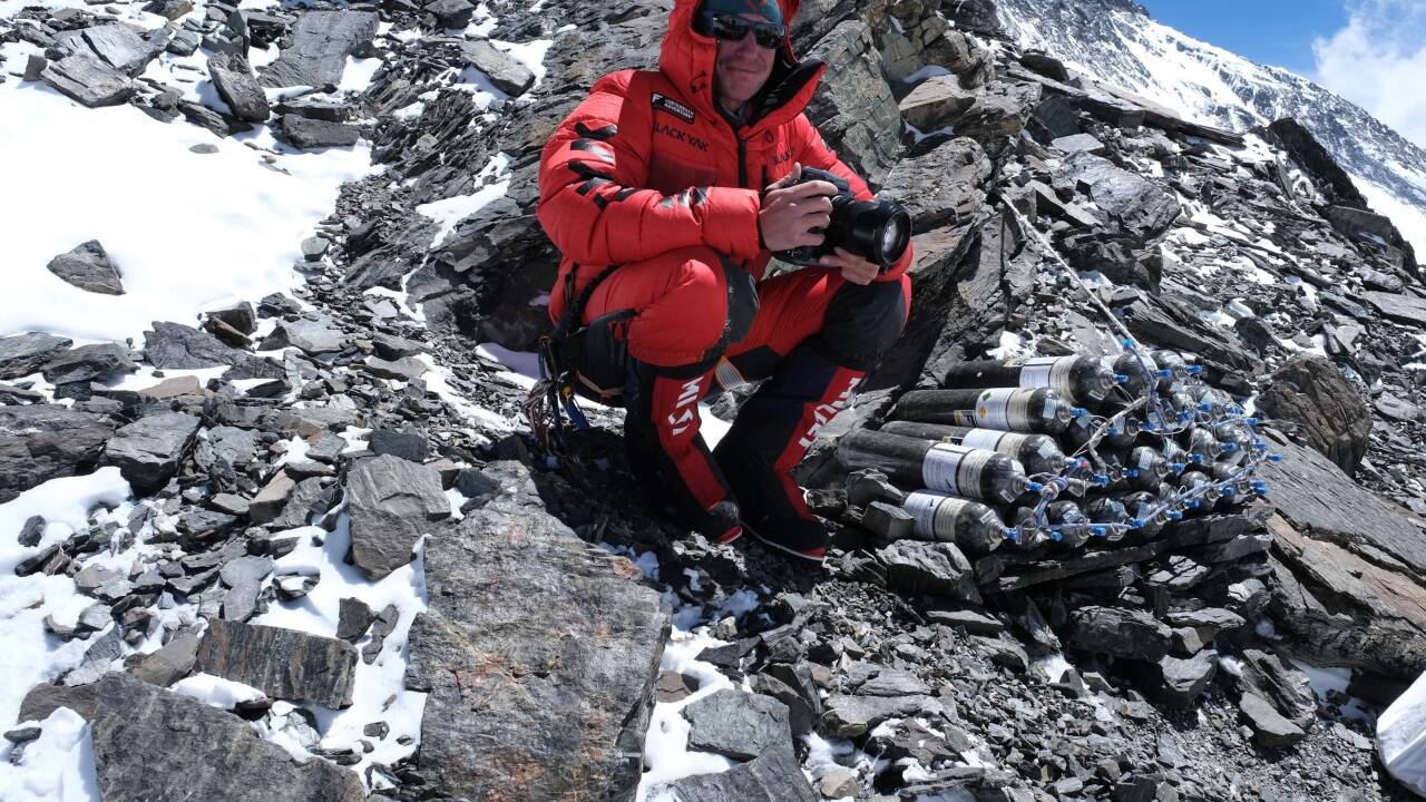 Der Weg zum Mount Everest. 
