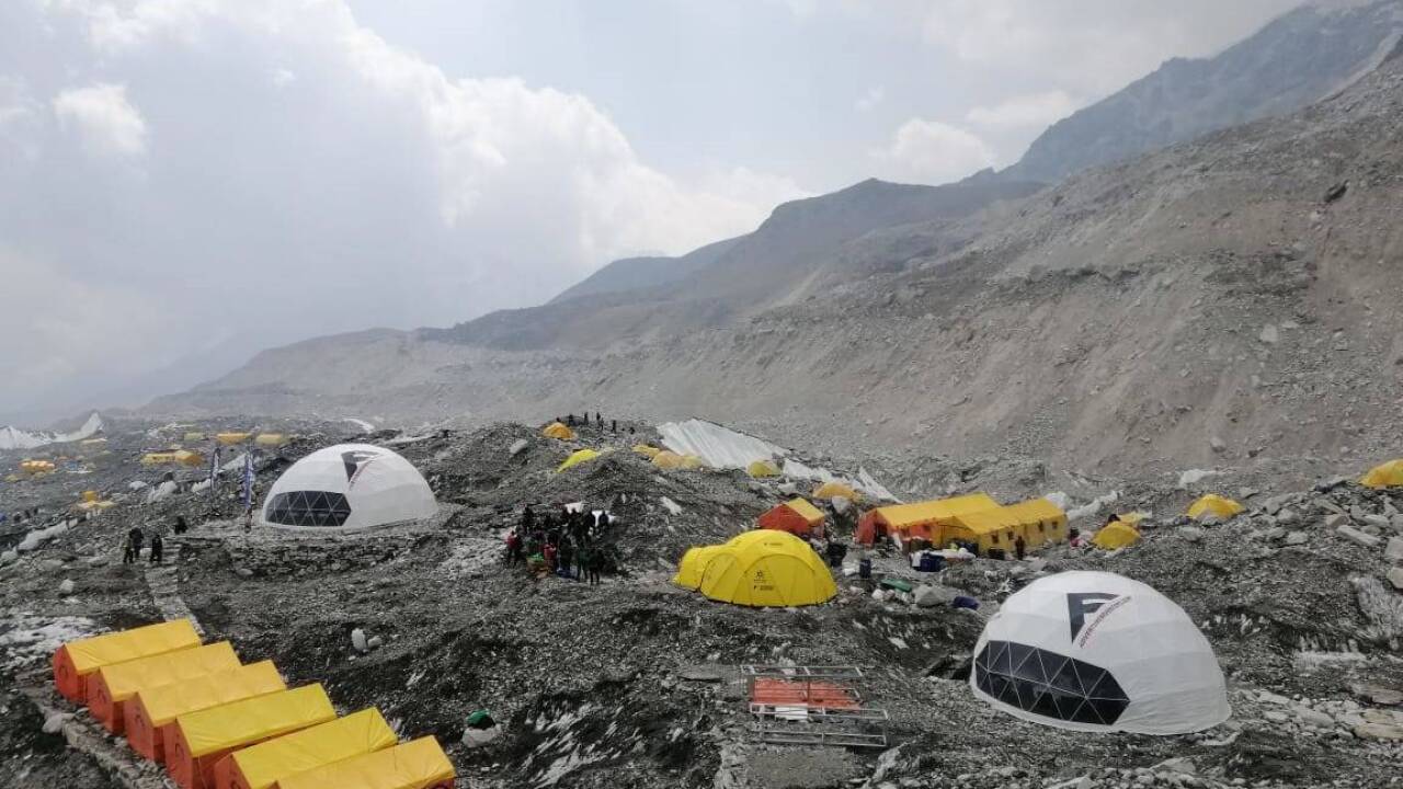 Der Weg zum Mount Everest. 