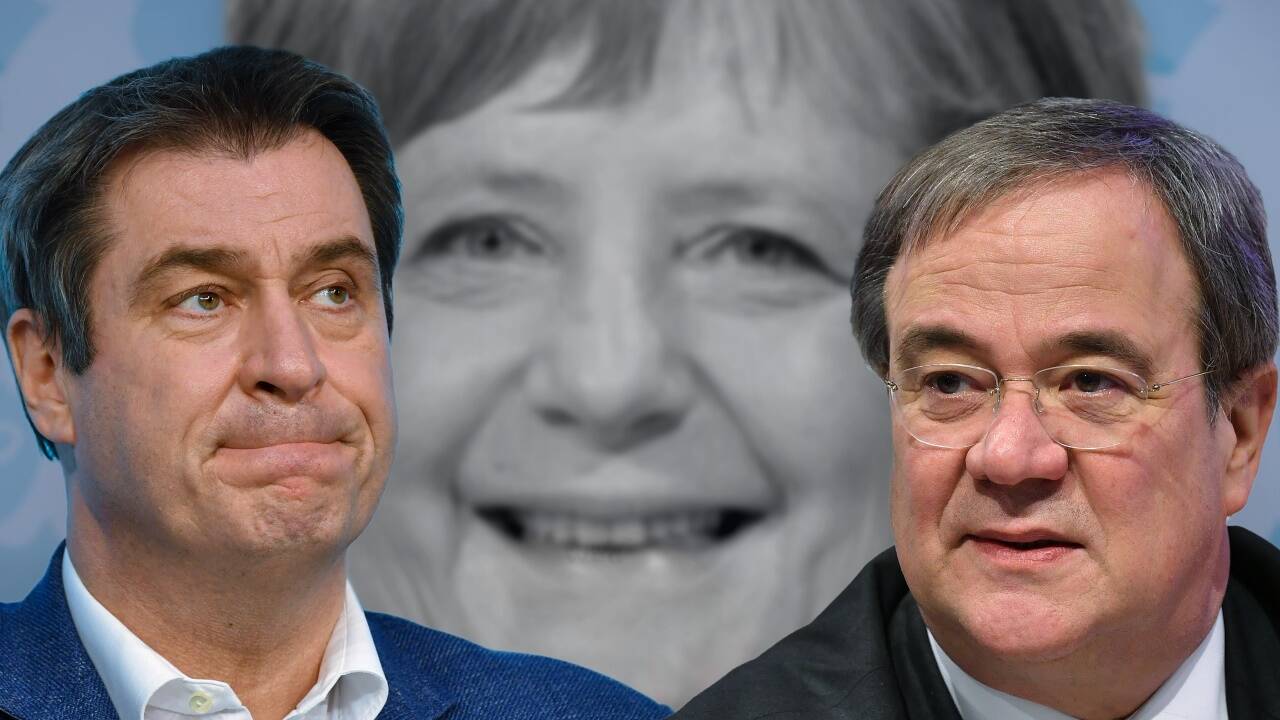 CSU-Chef Söder und CDU-Chef Laschet.   CSU-Chef Söder und CDU-Chef Laschet.