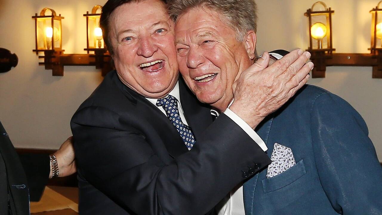 Quehenberger mit seinem 2020 verstorbenen Freund und Meistertrainer Otto Baric. 