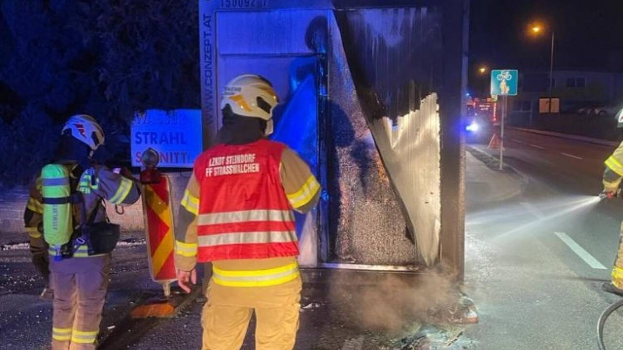 Die Feuerwehr Straßwalchen war in der Nacht mit 33 Mann vor Ort.  
