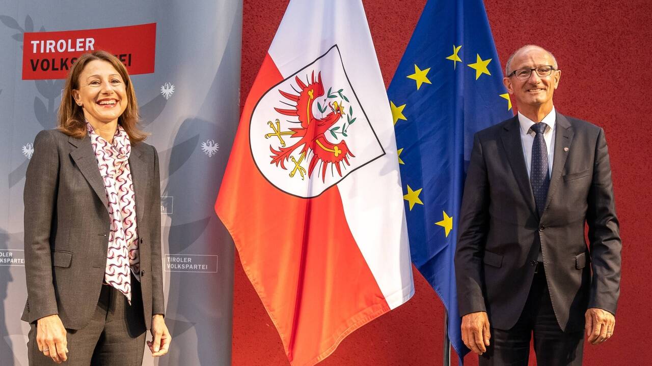 Die Neo-Landesräte Annette Leja und Anton Mattle. Die Neo-Landesräte Annette Leja und Anton Mattle.