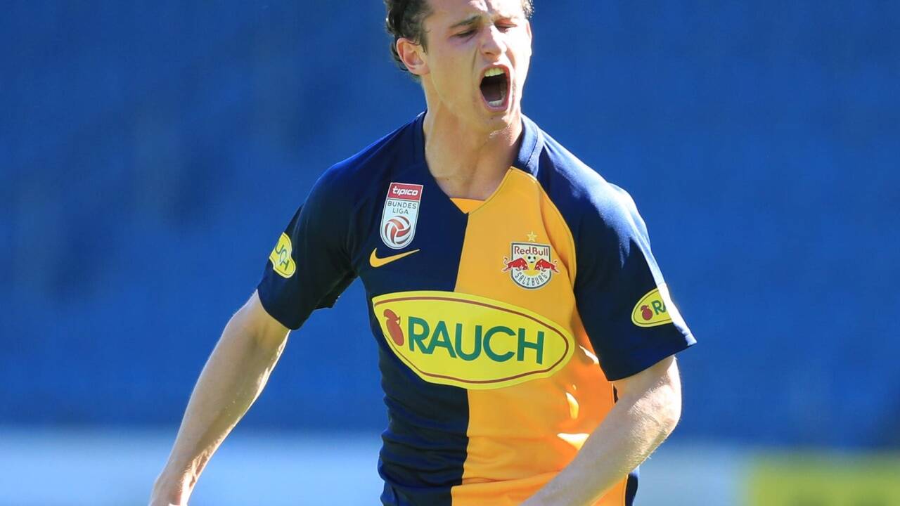 Brenden Aaronson wird bei Red Bull Salzburg immer wichtiger. Brenden Aaronson wird bei Red Bull Salzburg immer wichtiger.
