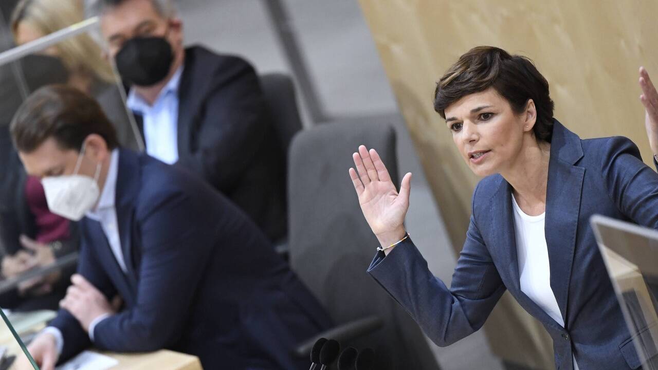 SPÖ-Chefin Pamela Rendi-Wagner im Parlament. 