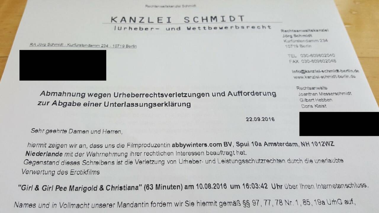 Hunderte Firmen mit Sexfilm unter Druck gesetzt