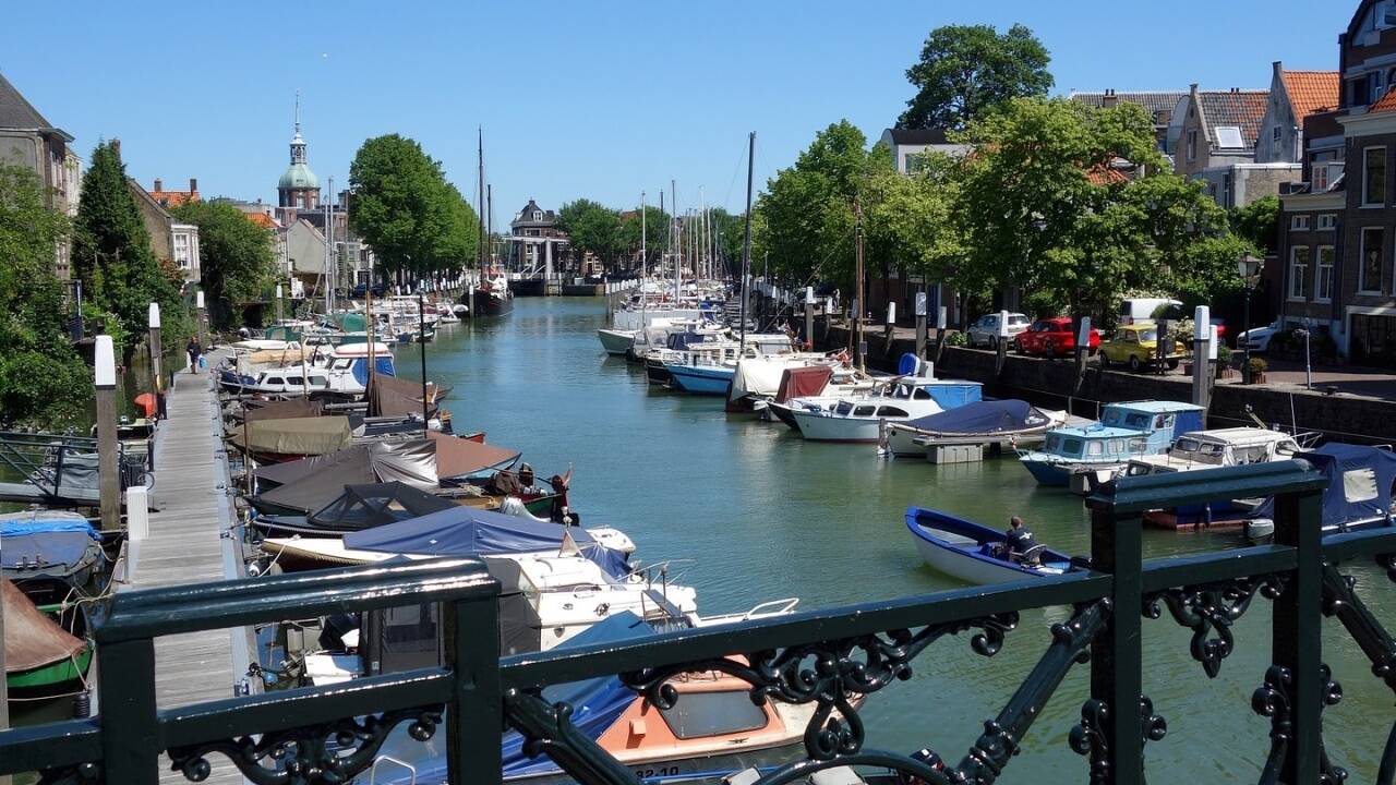 Anlegen im Herzen der Stadt: Dordrecht. 