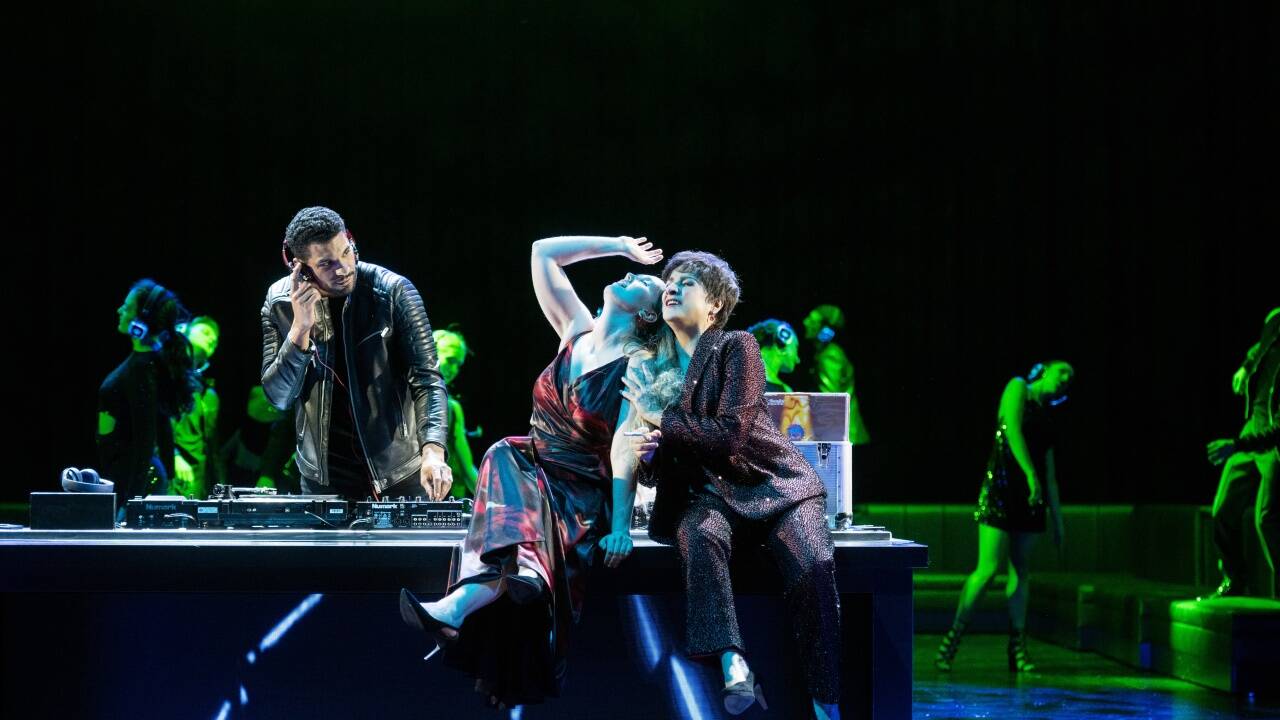 Il trionfo del Tempo e del Disinganno 2021: Mélissa Petit (Bellezza), Cecilia Bartoli (Piacere), Ensemble. 