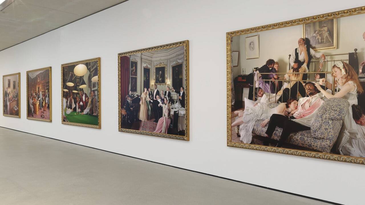 Ausstellungsansicht „End of Empire“.Ausstellungsansicht „End of Empire“. 
