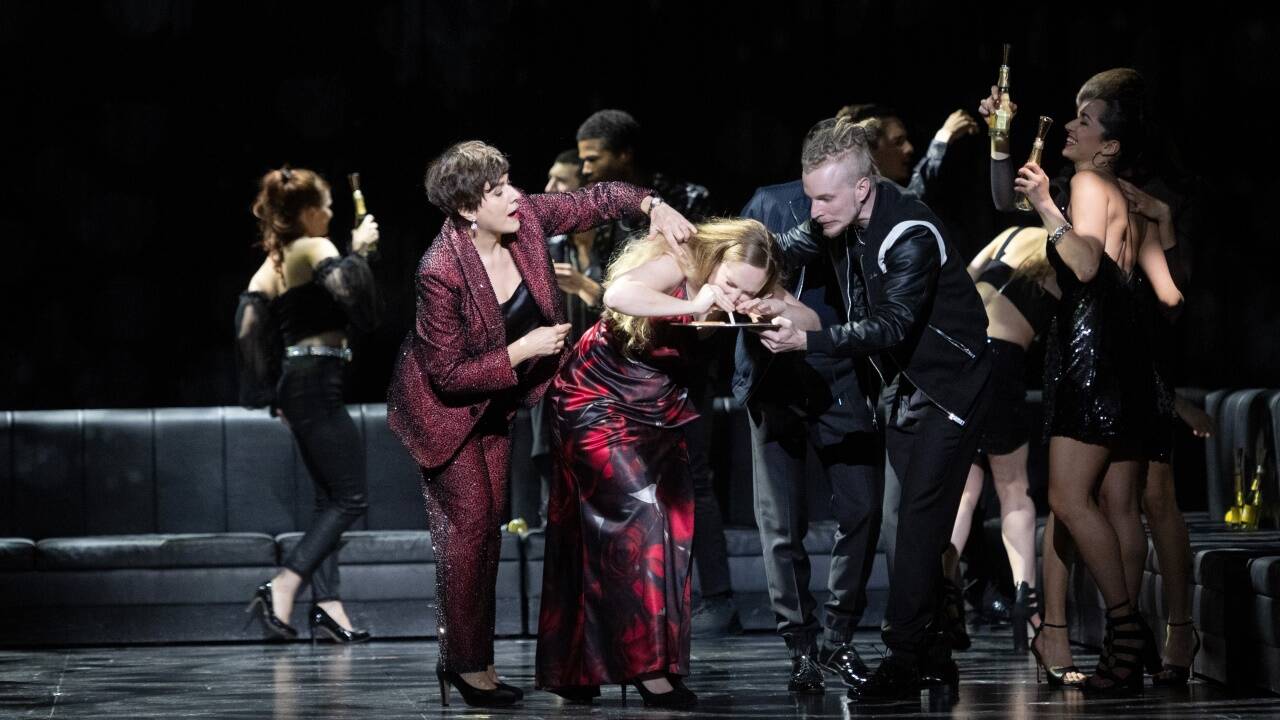 Il trionfo del Tempo e del Disinganno 2021: Cecilia Bartoli (Piacere), Mélissa Petit (Bellezza), Ensemble. 