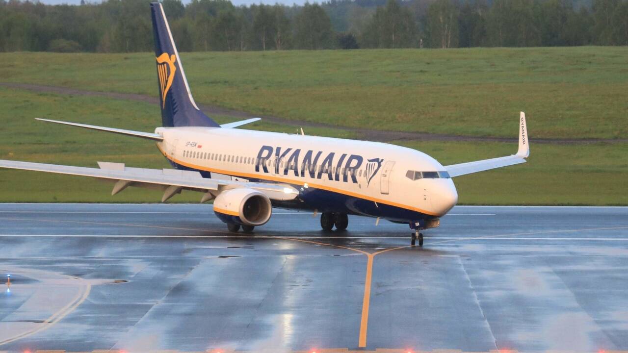 Die Ryanair-Maschine landete mit mehr als achtstündiger Verspätung in Litauen, dort protestierten viele gegen die Verhaftung von Roman Protassewitsch. 