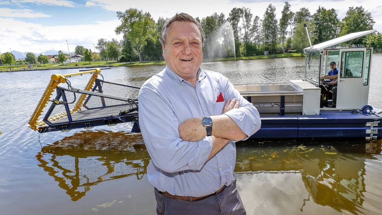 Bürgermeister Fritz Kralik am Einsatzort. 