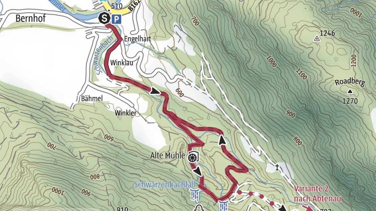 Durchatmen am Kraftort Schwarzenbachfall.  