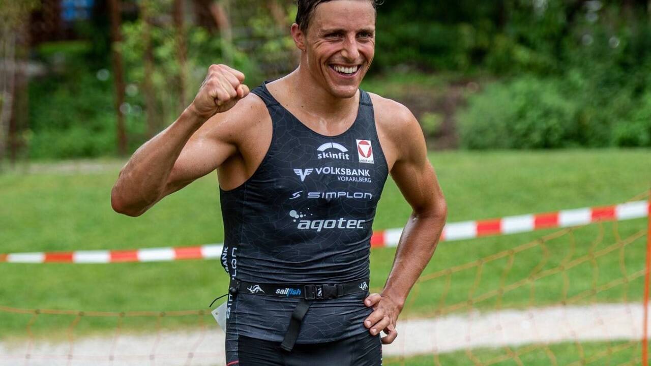 Am Ziel seiner sportlichen Träume: Lukas Hollaus. 