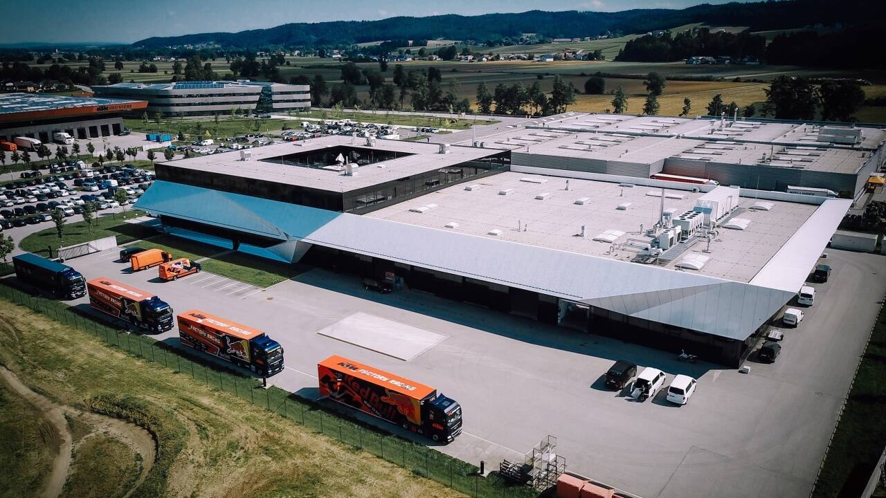 Das KTM-Motorsportwerk in Munderfing. 