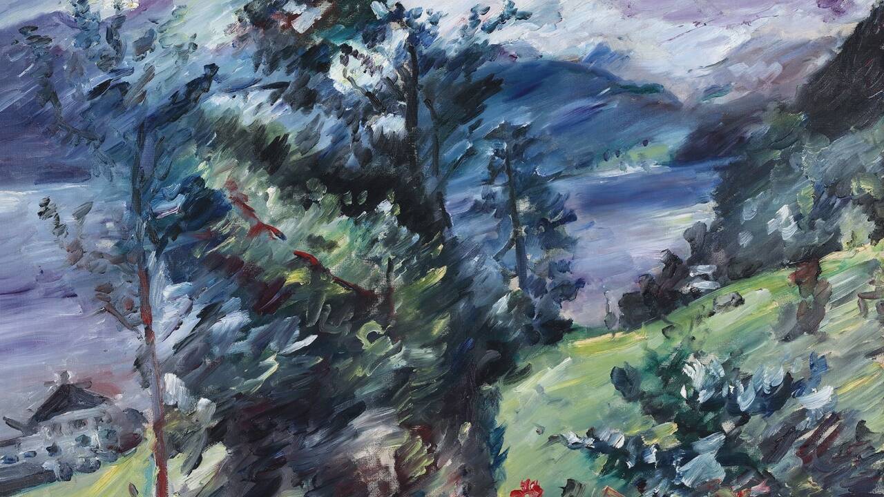 Lovis Corinth, Walchensee, Blick auf Wetterstein, 1921, Saarlandmuseum – Moderne Galerie, Saarbrücken, Foto: Tom Gundelwein 
