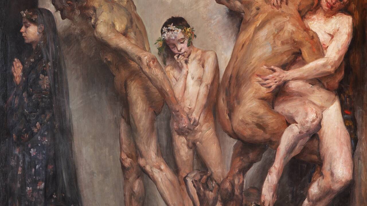 Lovis Corinth, Die Lebensalter (Teil I), 1904, <br>Privatbesitz, Foto: Alexander Laurenzo 