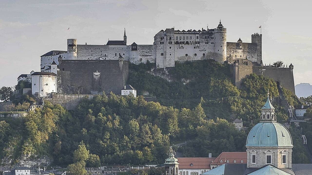 Radsprint mit Bergankunft auf der Festung Hohensalzburg. 