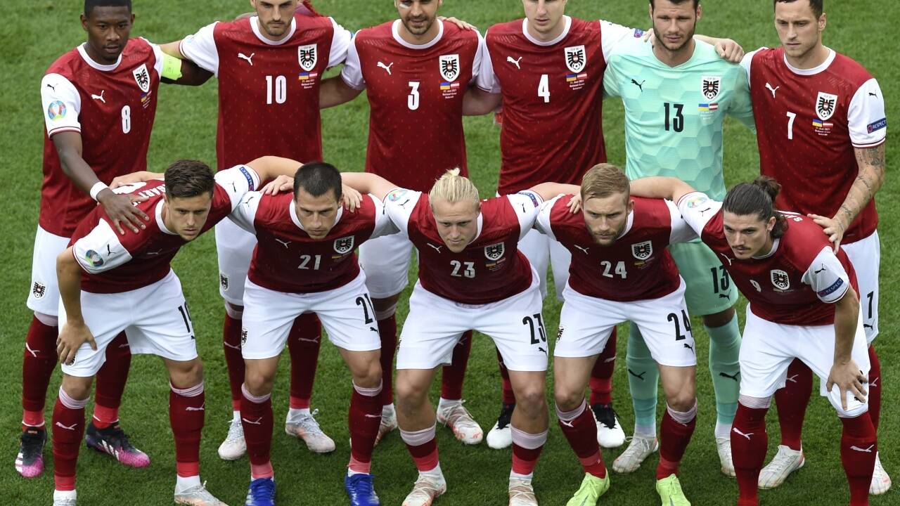 Österreichs Startelf gegen die Ukraine. 