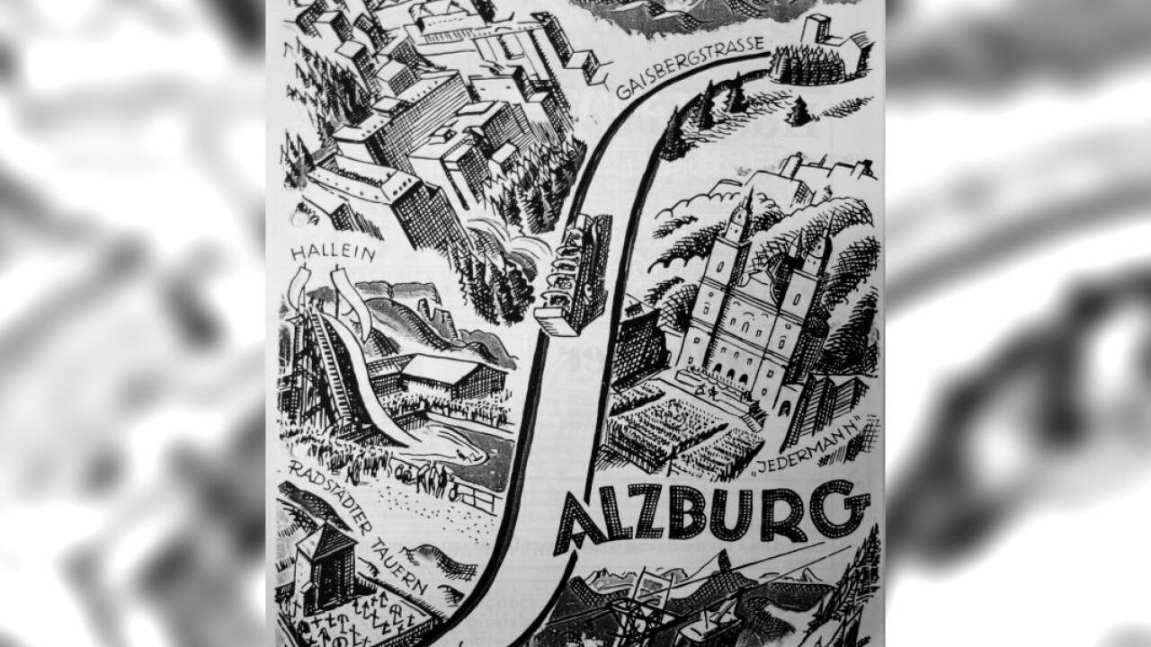 Salzburger Tourismuswerbung 1929.  