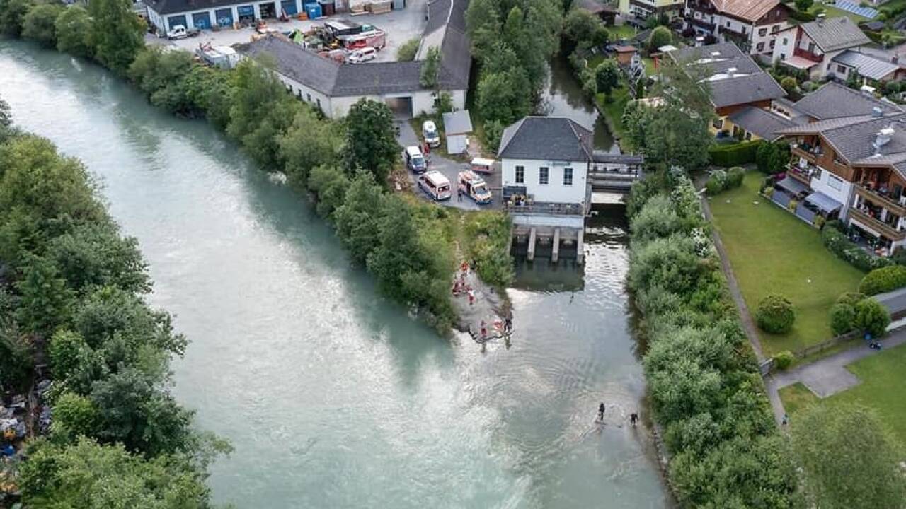 Bei dieser Stelle wurden die Kinder mitgerissen. 